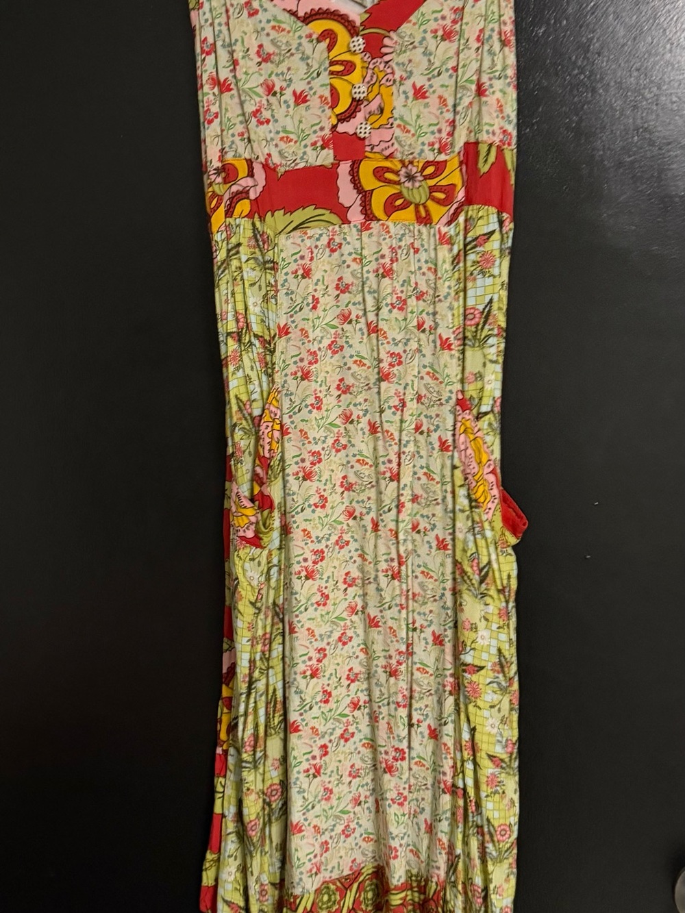 Matilda Jane Red and Green Floral Maxi Dress